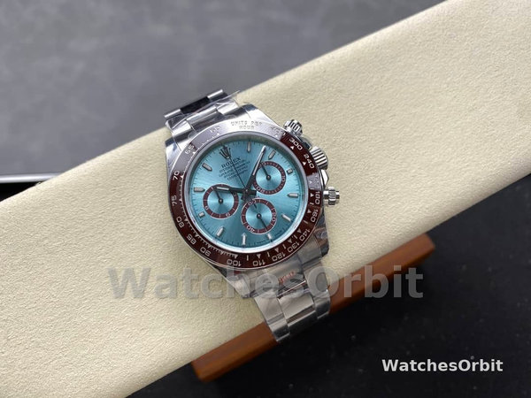 Replica Rolex Platinum Cosmograph Daytona Ice Blue Index Dial Oyster Bracelet 126506 0001 Robuste Qualität