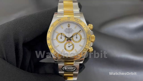 Rolex Two Tone Daytona 126503 White Dial Replica Watch