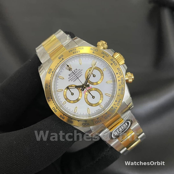 Rolex Two Tone Daytona 126503 White Dial Replica Watch