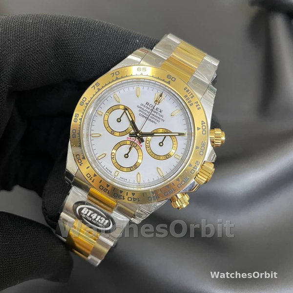 Rolex Two Tone Daytona 126503 White Dial Replica Watch