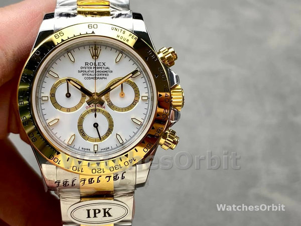 Rolex Two Tone Daytona 126503 White Dial Replica Watch