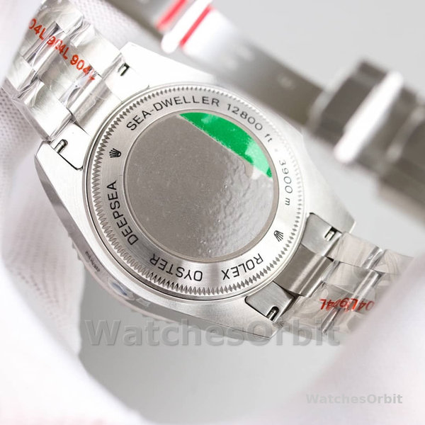 Replica Rolex Deepsea 44mm Uomo-126660-Dal quadrante nero-Oyster acciaio nero