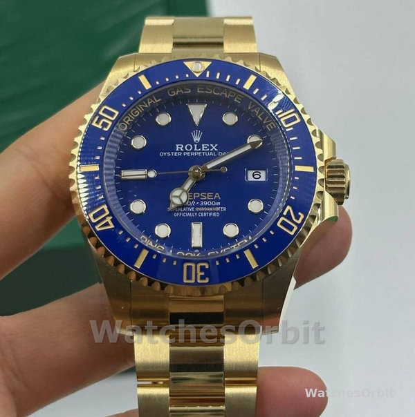 Mens Rolex Deepsea-136668LB, 2024 Release, Gold, Blue Dial Blue Replica Watch Image