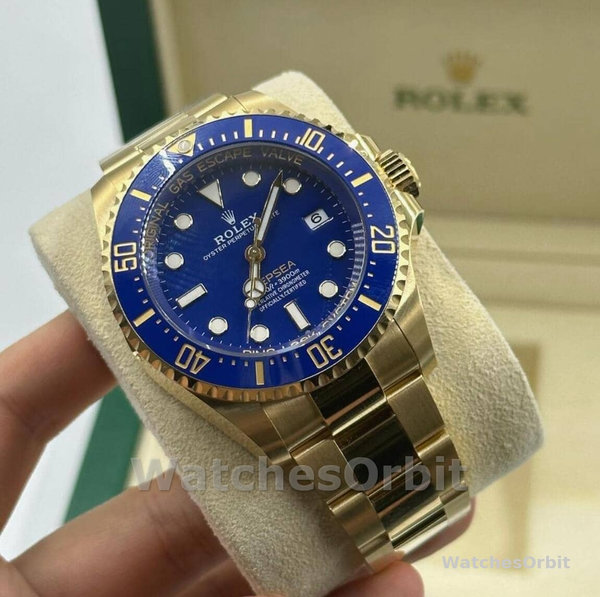 Mens Rolex Deepsea-136668LB, 2024 Release, Gold, Blue Dial Blue Replica Watch Image