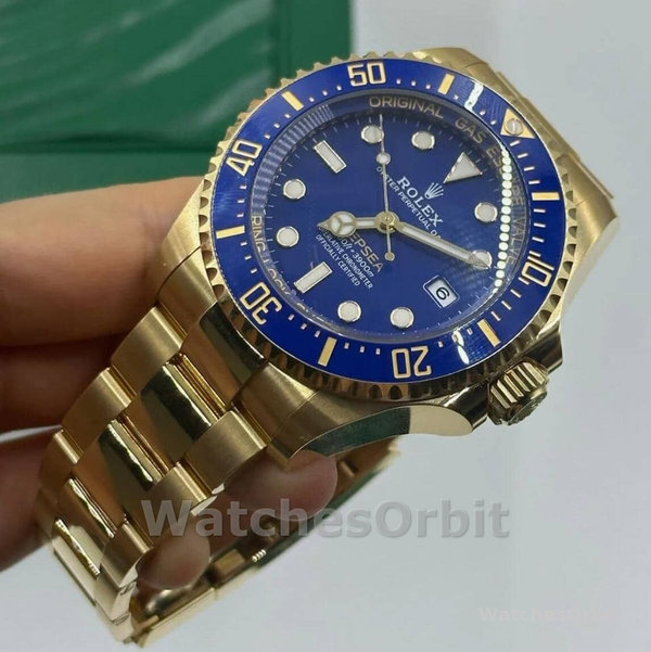 Mens Rolex Deepsea-136668LB, 2024 Release, Gold, Blue Dial Blue Replica Watch Image