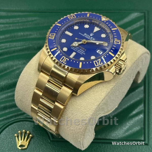 Mens Rolex Deepsea-136668LB, 2024 Release, Gold, Blue Dial Blue Replica Watch Image