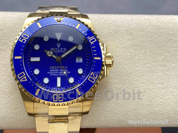 Mens Rolex Deepsea-136668LB, 2024 Release, Gold, Blue Dial Blue Replica Watch Image
