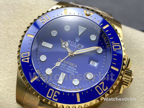 Mens Rolex Deepsea-136668LB, 2024 Release, Gold, Blue Dial Blue Replica Watch Image