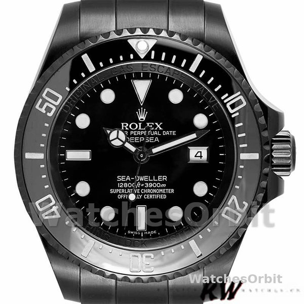 Replica Rolex Sea-Dweller Deepsea 44 mm Uomo-116660-PVD/DLC Quadrante Nero Acciaio Inox Rivestito Nero