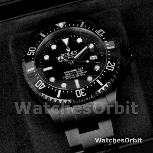 Replica Rolex Sea-Dweller Deepsea 44 mm Uomo-116660-PVD/DLC Quadrante Nero Acciaio Inox Rivestito Nero