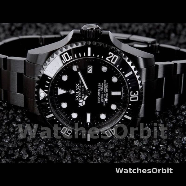 Replica Rolex Sea-Dweller Deepsea 44 mm Uomo-116660-PVD/DLC Quadrante Nero Acciaio Inox Rivestito Nero
