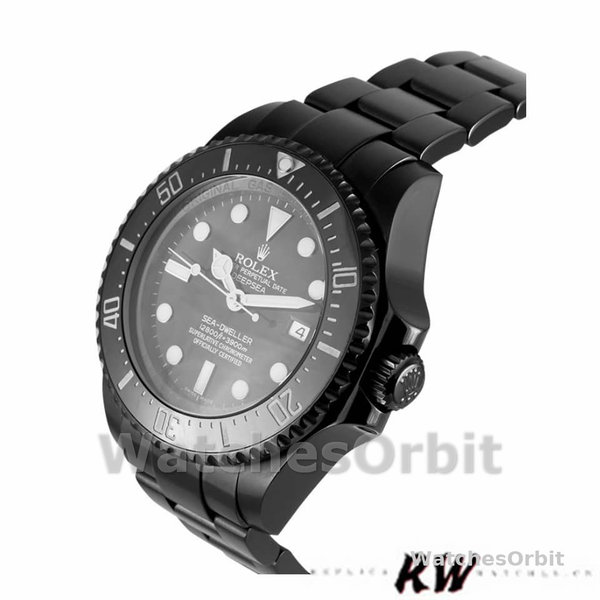 Replica Rolex Sea-Dweller Deepsea 44 mm Uomo-116660-PVD/DLC Quadrante Nero Acciaio Inox Rivestito Nero