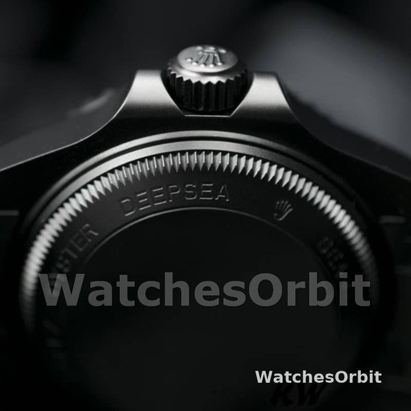 Replica Rolex Sea-Dweller Deepsea 44 mm Uomo-116660-Acciaio inossidabile rivestito in PVD/DLC-Comparto blu Blu