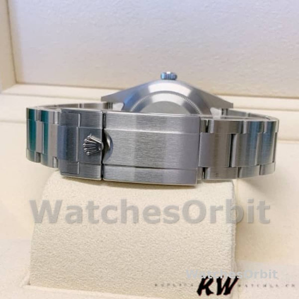 Replica Rolex Explorer 39 mm Uomo-214270-Acciaio inossidabile-Comparto nero Nero