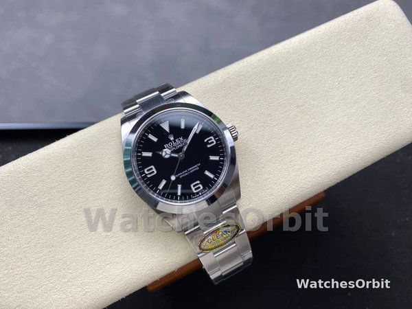 Replica Rolex Explorer-224270 da uomo, 40 mm, acciaio inossidabile, quadrante nero, nero