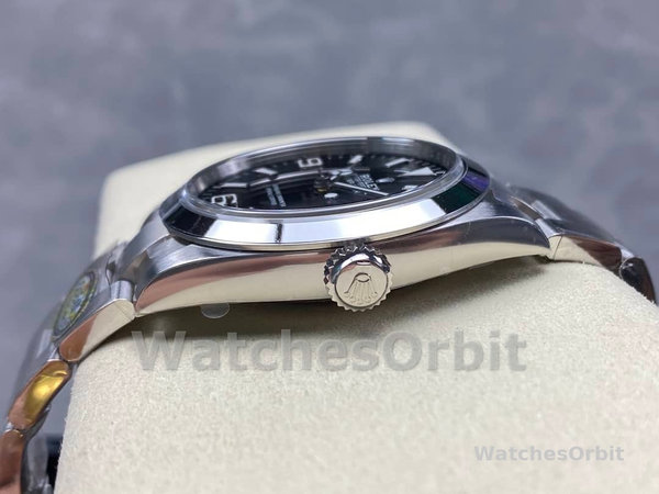 Replica Rolex Explorer-224270 da uomo, 40 mm, acciaio inossidabile, quadrante nero, nero