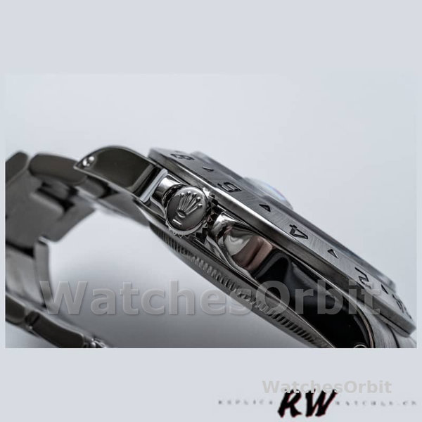 Replica Rolex Explorer II 40 mm Uomo-16570-Acciaio inossidabile-Comparto nero Nero