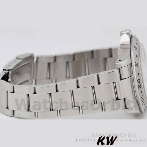 Replica Rolex Explorer II 40 mm Uomo-16570-Acciaio inossidabile-Comparto bianco Bianco