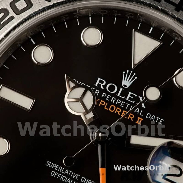Replica Rolex Explorer II 42mm Uomo-m226570 0002-Acciaio inossidabile-Comparatore nero Nero