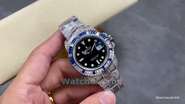 Men's Rolex Day Date 40-M228235 0045, Eisenkiesel Baguette, Automatic, Diamond, Men’s Eisenkiesel