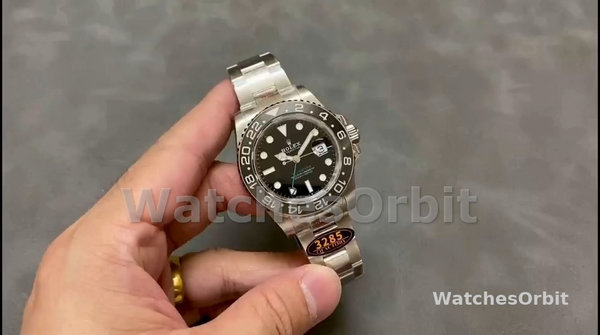 Men's Rolex GMT-Master II 40mm Men's-116710LN-Black Dial-Stainless Steel Case Black