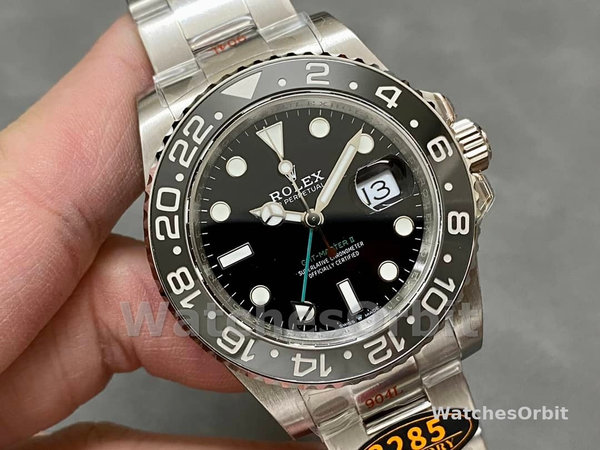 Rolex GMT-Master II 116710LN Black Dial Stainless steel case 40mm Mens Replica Watch