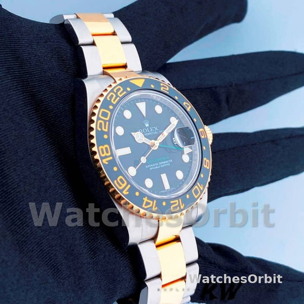 Men's Rolex GMT-Master II 40mm Men's-116713LN-Stainless Steel-Black Dial Black
