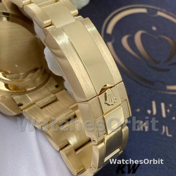 Replica Rolex GMT-Master II 40mm Uomo-116758-Oro giallo-Calendario nero-Diamanti neri