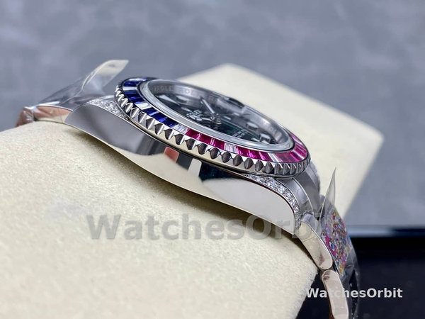 Replique Hommes Rolex GMT-Master II-116759SA, 40mm, cadran noir, Hommes Noir