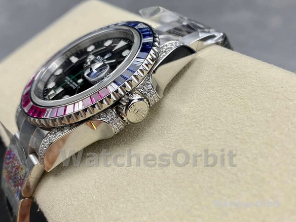 Replique Hommes Rolex GMT-Master II-116759SA, 40mm, cadran noir, Hommes Noir