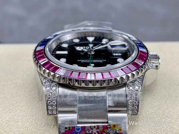 Replique Hommes Rolex GMT-Master II-116759SA, 40mm, cadran noir, Hommes Noir