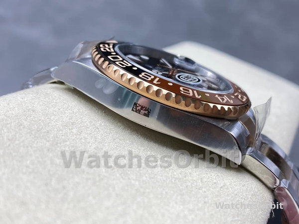 Replica Heren Rolex GMT-Master II-126711CHNR, 40mm, Zwarte Wijzerplaat, Heren Zwart