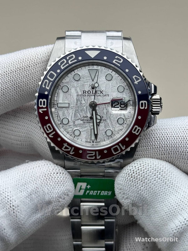 Rolex GMT-Master II 126719 0002 White Gold Meteorite Grey Dial 40mm Mens Replica Watch