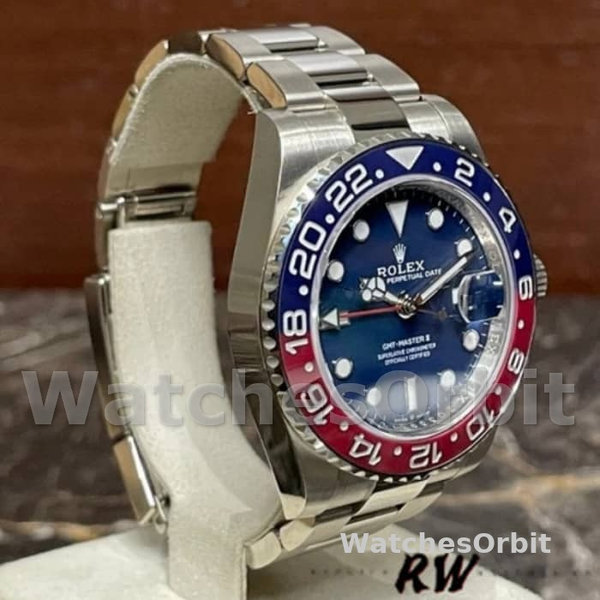 Rolex GMT-Master II 126719BLRO White Gold Blue Dial 40mm Mens Replica Watch
