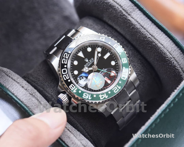 Replica Rolex GMT-Master II 126720 VTNR Black Dial 40MM Herren Replica Uhr Präzise Verarbeitung