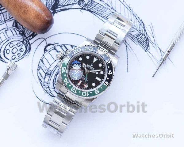Replica Rolex GMT-Master II 126720 VTNR Black Dial 40MM Herren Replica Uhr Präzise Verarbeitung