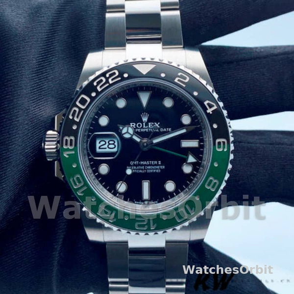 Replica Rolex GMT-Master II 126720 VTNR Black Dial 40MM Herren Replica Uhr Präzise Verarbeitung