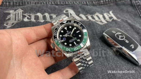 Men's Rolex GMT‑Master II-126720VTNR, 40mm, Stainless Steel, Black Dial, Men’s Black