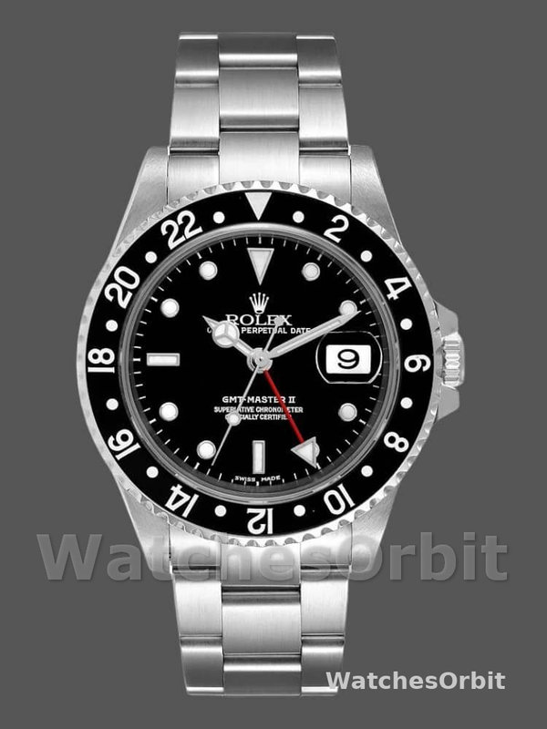 Rolex GMT-Master II 16710 Black Dial Stainless Steel Case 40MM Mens Replica Watch