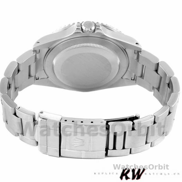 Replica Heren Rolex GMT-Master II-16710, 40mm, Zwarte Wijzerplaat, Roestvrijstalen Kast, Heren Zwart
