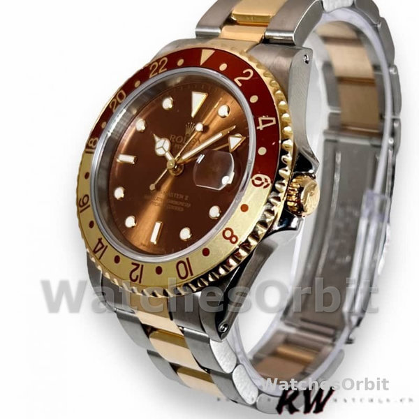 Replica Rolex GMT-Master II 16713 White Gold Chocolate Dial 40mm Herren Replica Uhr Sportliches Design
