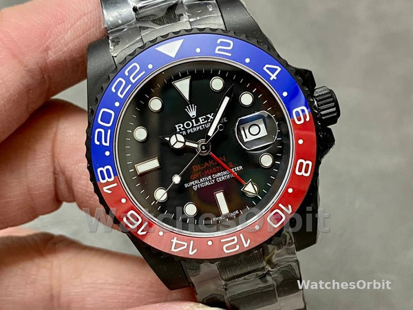 Rolex GMT Master II 40mm Pepsi 126710blro 0002 Black Dial