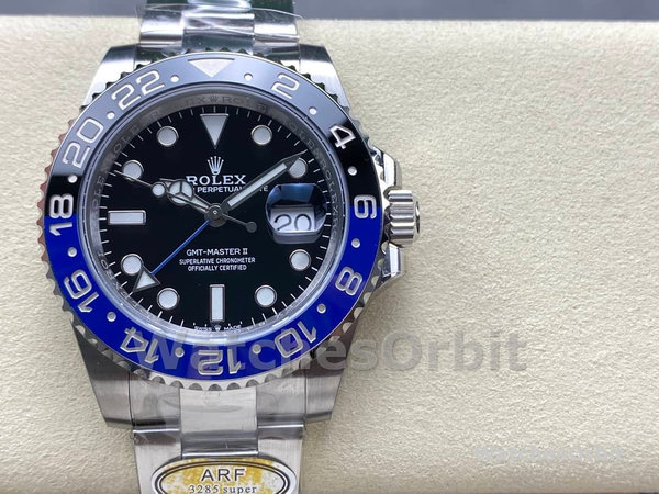 Replica Rolex GMT-Master II 40mm Heren-116710BLNR-Zwarte wijzerplaat Zwart