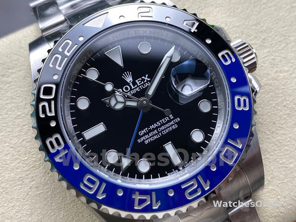 Replica Rolex GMT-Master II 40mm Heren-116710BLNR-Zwarte wijzerplaat Zwart
