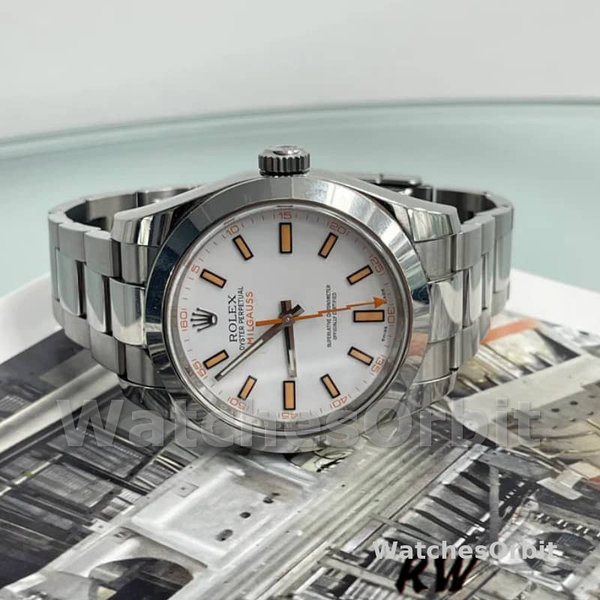 Rolex Milgauss 116400 Automatic White Dial 40mm Mens Replica Watch