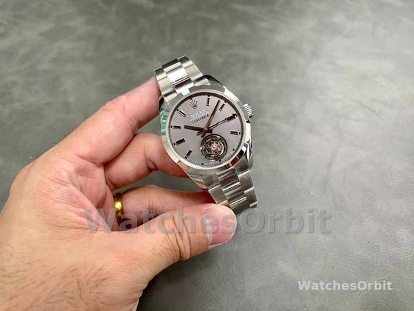Replica Rolex Day Date 36-128235 0070, 36mm, Everose Gold, Witte Roman, voor heren