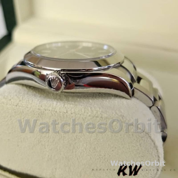 Replica Rolex Milgauss 40mm Heren-116400-Roestvrij Staal-Zwarte Wijzerplaat Zwart