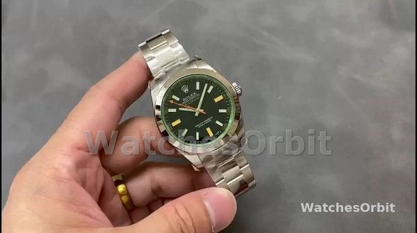 Men's Rolex Milgauss 40mm Men's-116400GV-Stainless Steel-Black Dial Black