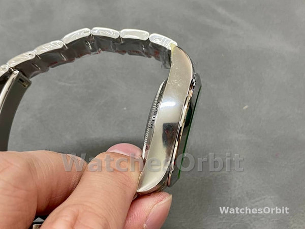 Replica Rolex Milgauss 40mm Heren-116400GV-Roestvrij Staal-Zwarte Wijzerplaat Zwart