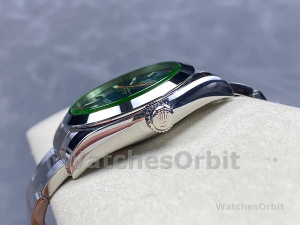 Replica Rolex Milgauss 40 mm Uomo-116400GV-Acciaio inossidabile-Z-Comparatore blu Z-blu